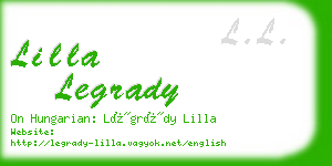 lilla legrady business card